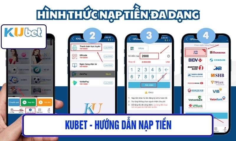 Hướng Dẫn Chi Tiết Cách Nạp Tiền KU888